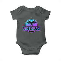 Mothman Baby Onesie Retro Neon Cryptid Paranormal Horror Monster - Wonder Print Shop