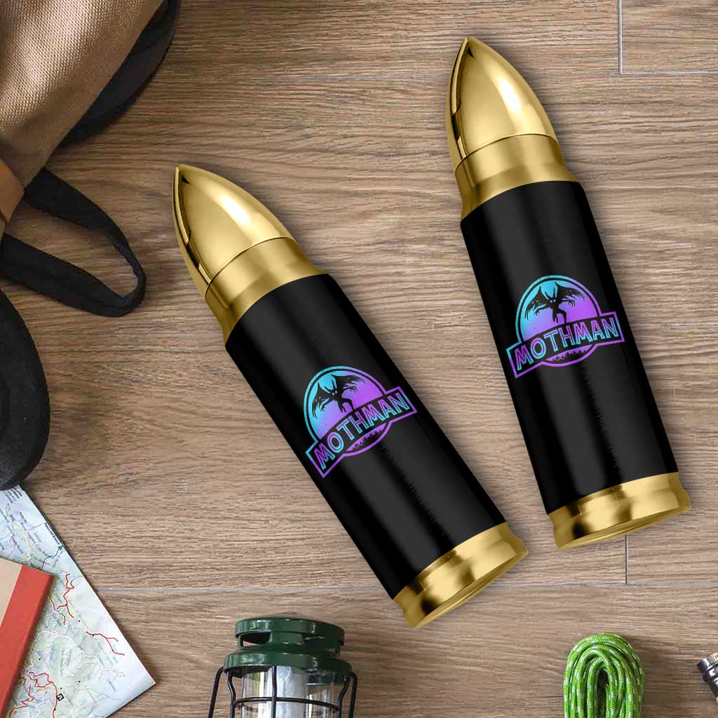 Mothman Bullet Tumbler Retro Neon Cryptid Paranormal Horror Monster - Wonder Print Shop