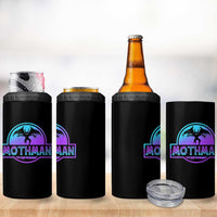 Mothman 4 in 1 Can Cooler Tumbler Retro Neon Cryptid Paranormal Horror Monster - Wonder Print Shop