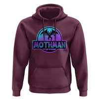 Mothman Hoodie Retro Neon Cryptid Paranormal Horror Monster - Wonder Print Shop