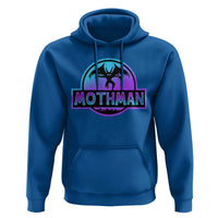 Mothman Hoodie Retro Neon Cryptid Paranormal Horror Monster - Wonder Print Shop