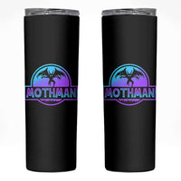 Mothman Skinny Tumbler Retro Neon Cryptid Paranormal Horror Monster - Wonder Print Shop