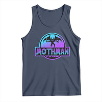 Mothman Tank Top Retro Neon Cryptid Paranormal Horror Monster - Wonder Print Shop