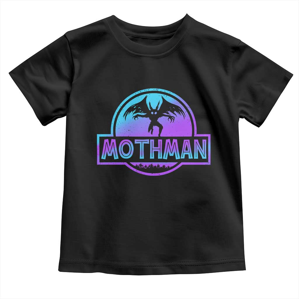 Mothman Toddler T Shirt Retro Neon Cryptid Paranormal Horror Monster - Wonder Print Shop