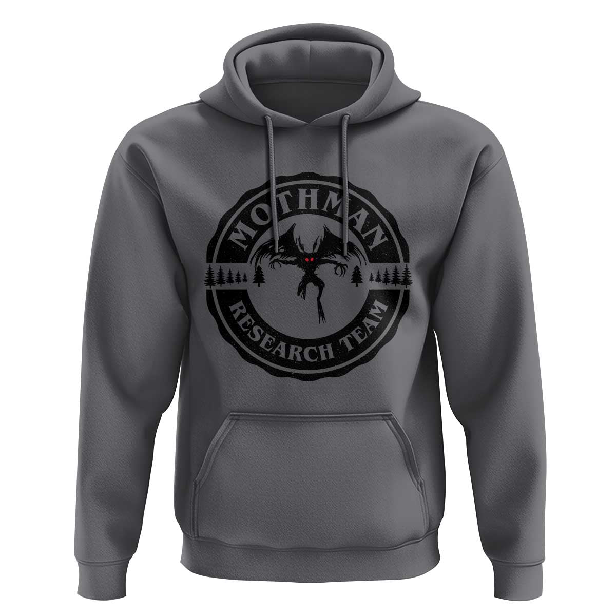 Mothman Research Team Hoodie Retro Vintage Cryptid Paranormal Horror Monster Hunter - Wonder Print Shop