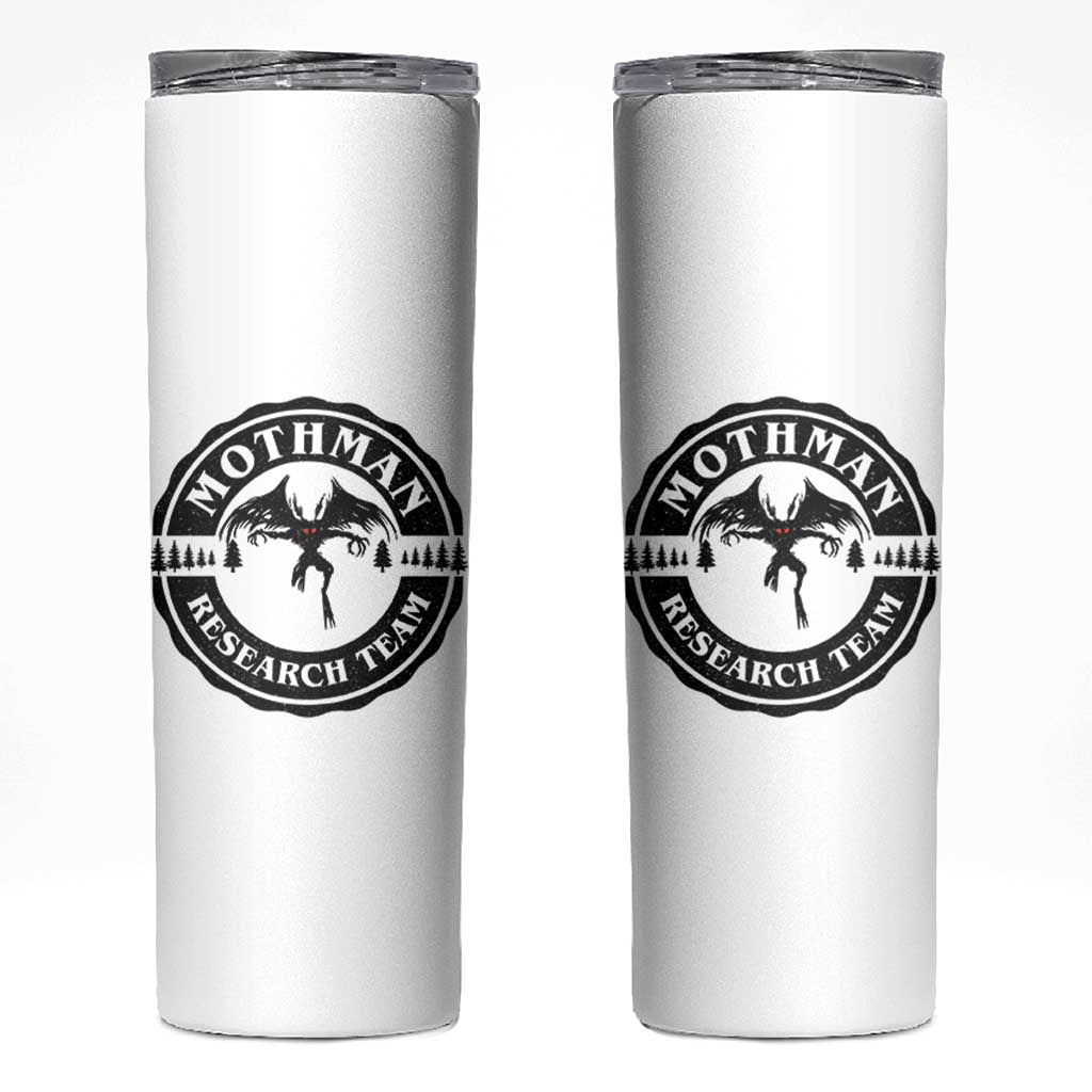 Mothman Research Team Skinny Tumbler Retro Vintage Cryptid Paranormal Horror Monster Hunter - Wonder Print Shop