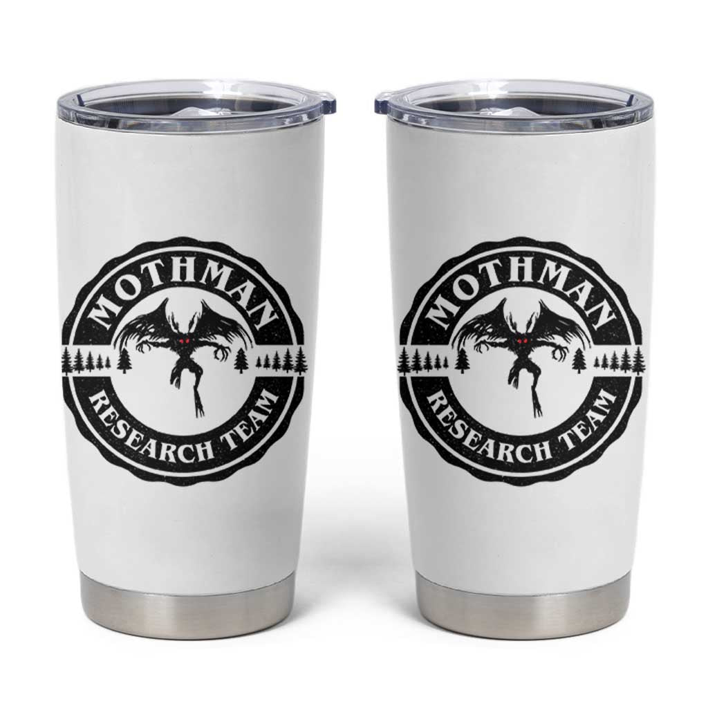 Mothman Research Team Tumbler Cup Retro Vintage Cryptid Paranormal Horror Monster Hunter - Wonder Print Shop