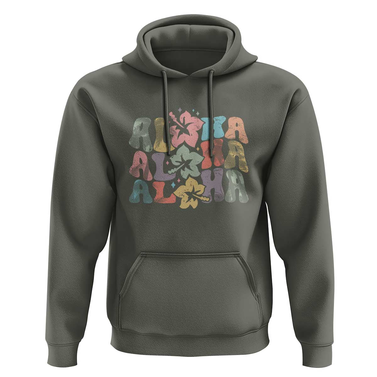 Aloha Hoodie Hawaiian Hawaii Trip Family Vacation Hibiscus Flowers