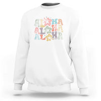 Aloha Sweatshirt Hawaiian Hawaii Trip Family Vacation Hibiscus Flowers - Wonder Print Shop