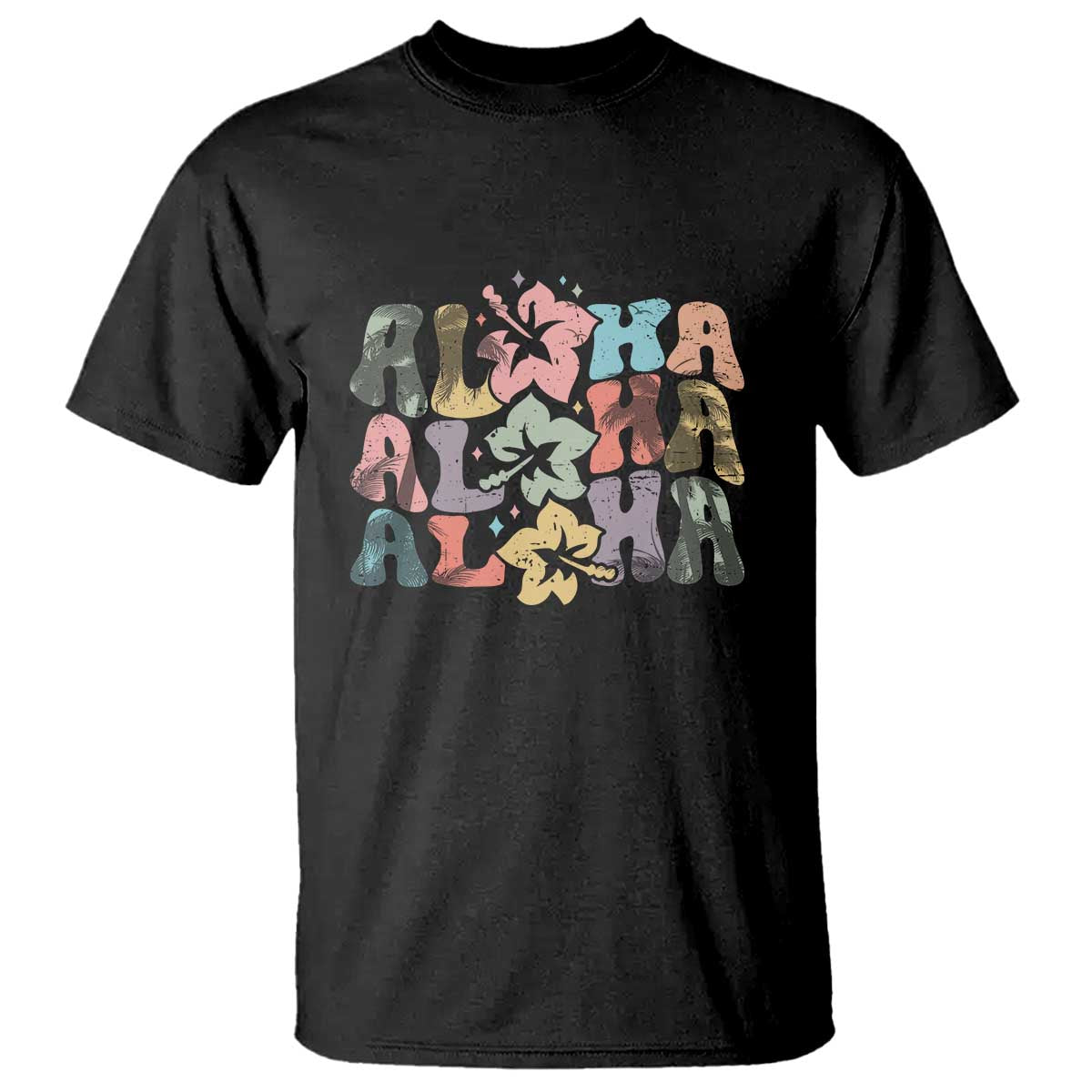 Aloha T Shirt Hawaiian Hawaii Trip Family Vacation Hibiscus Flowers - Wonder Print Shop