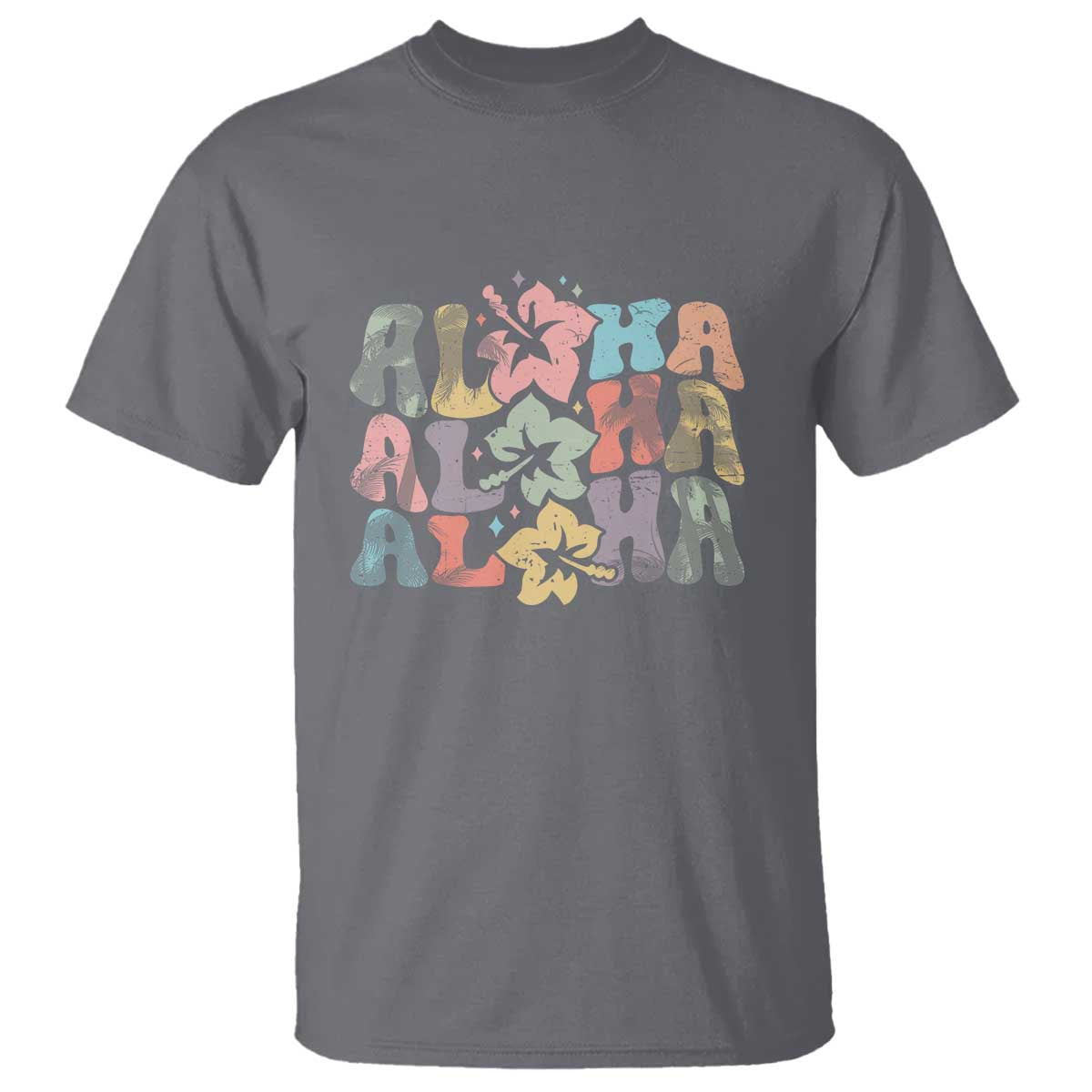 Aloha T Shirt Hawaiian Hawaii Trip Family Vacation Hibiscus Flowers - Wonder Print Shop