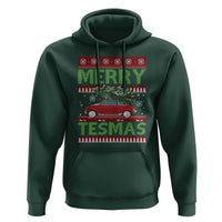 Funny Christmas Truck Hoodie Merry Tesmas Cybertruck Futuristic Car Ugly Sweater