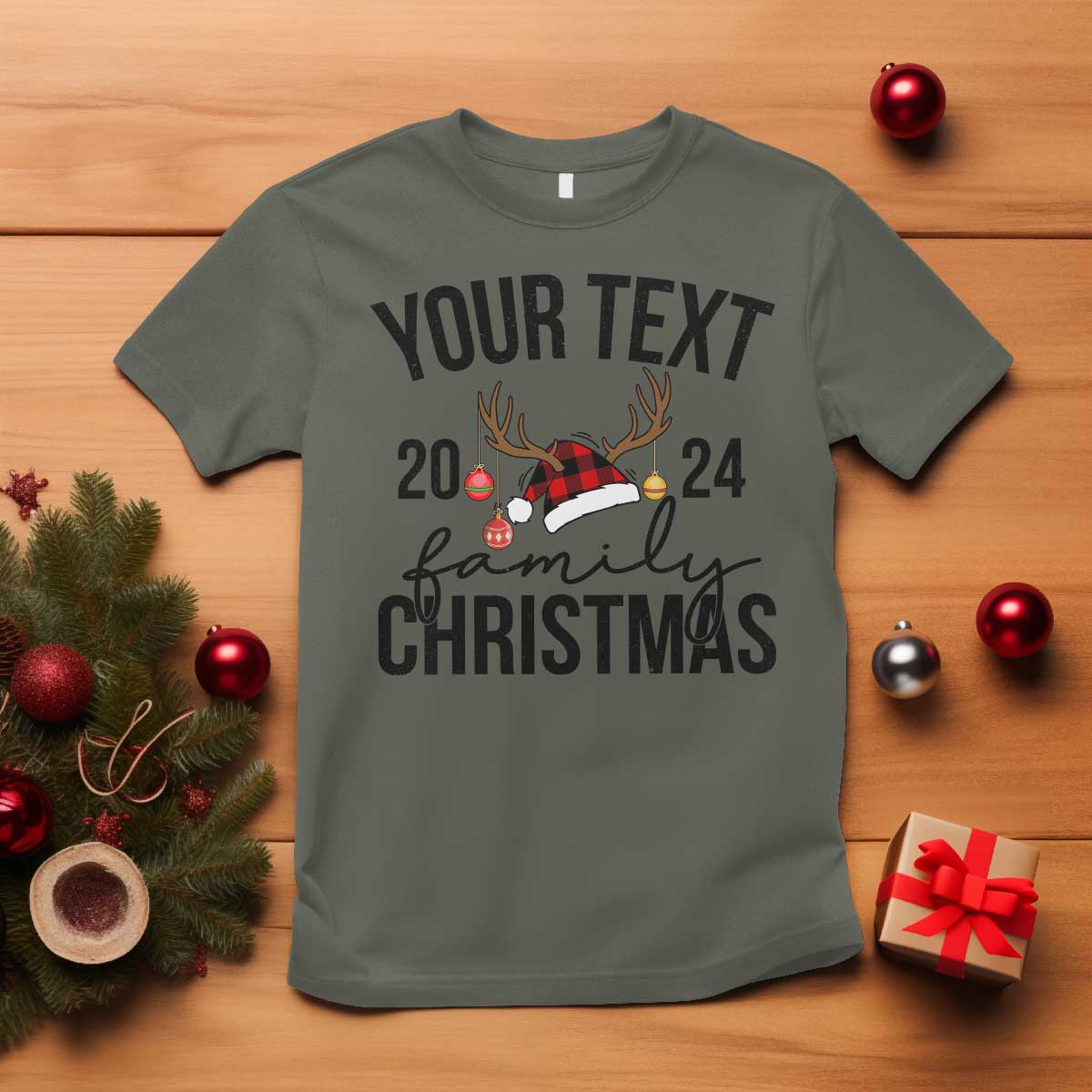 Personalized Matching Family Christmas T Shirt Custom Name Xmas Gift - Wonder Print Shop