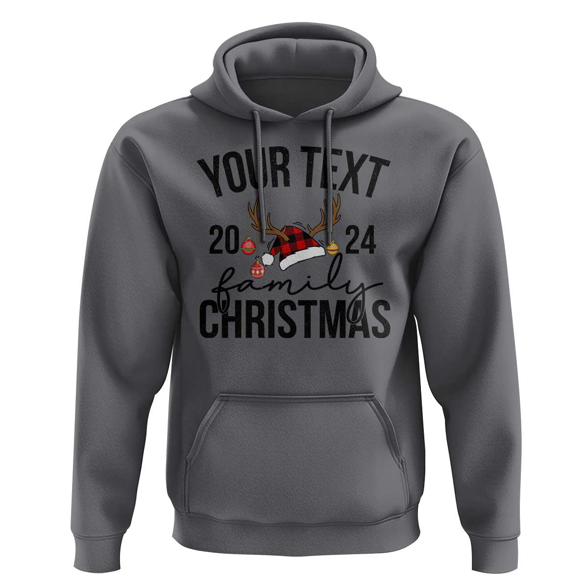 Personalized Matching Family Christmas Hoodie Custom Name Xmas Gift TS10