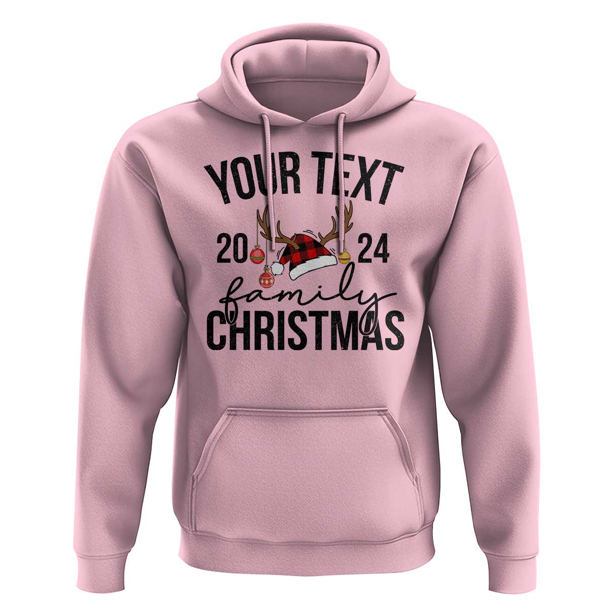 Personalized Matching Family Christmas Hoodie Custom Name Xmas Gift TS10