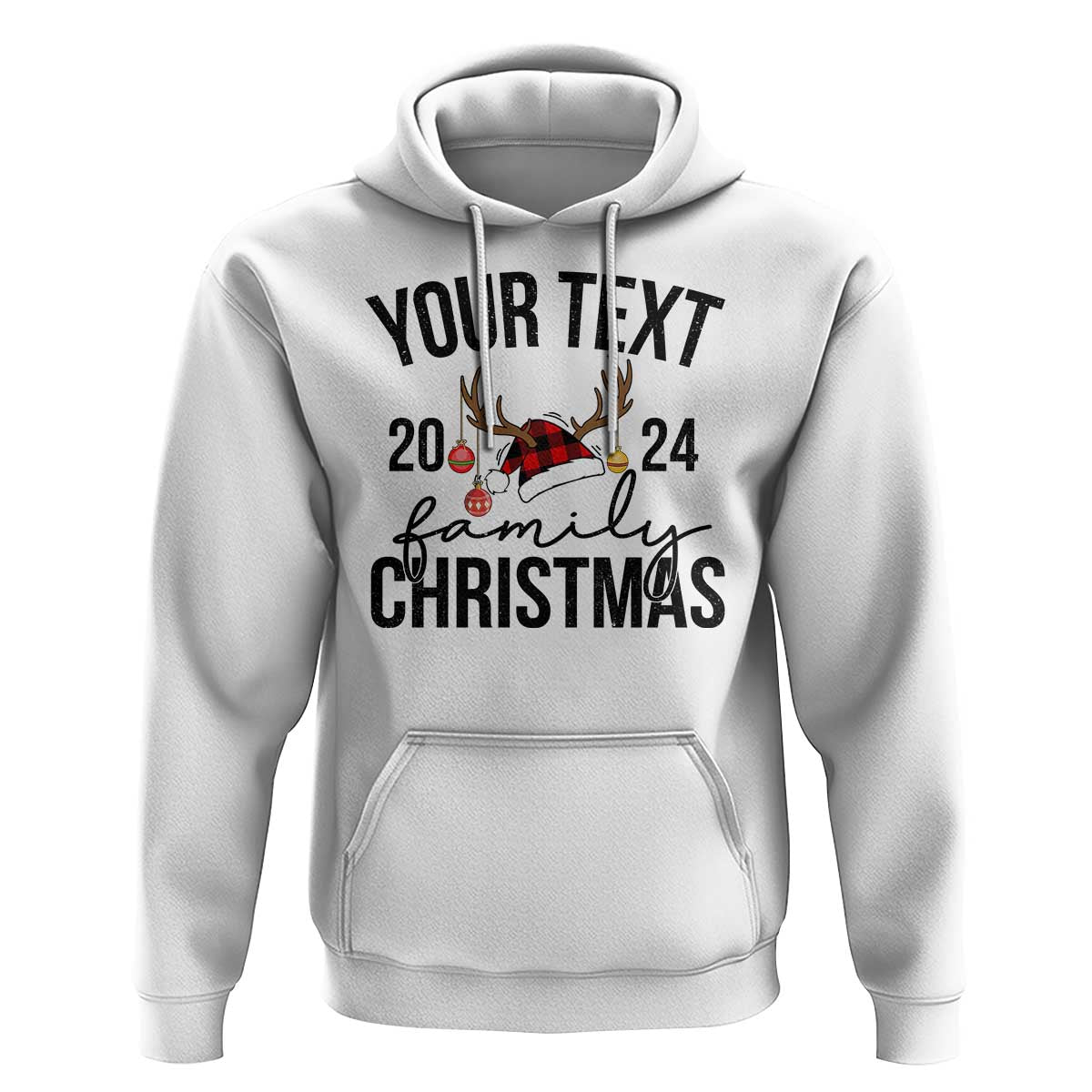 Personalized Matching Family Christmas Hoodie Custom Name Xmas Gift TS10
