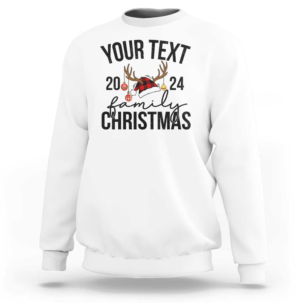 Personalized Matching Family Christmas Sweatshirt Custom Name Xmas Gift - Wonder Print Shop