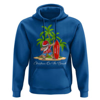 Hawaiian Christmas Santa Hoodie Christmas On The Beach Vacation