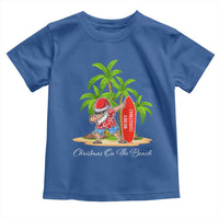 Hawaiian Christmas Santa Toddler T Shirt Christmas On The Beach Vacation