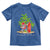 Hawaiian Christmas Santa Toddler T Shirt Christmas On The Beach Vacation