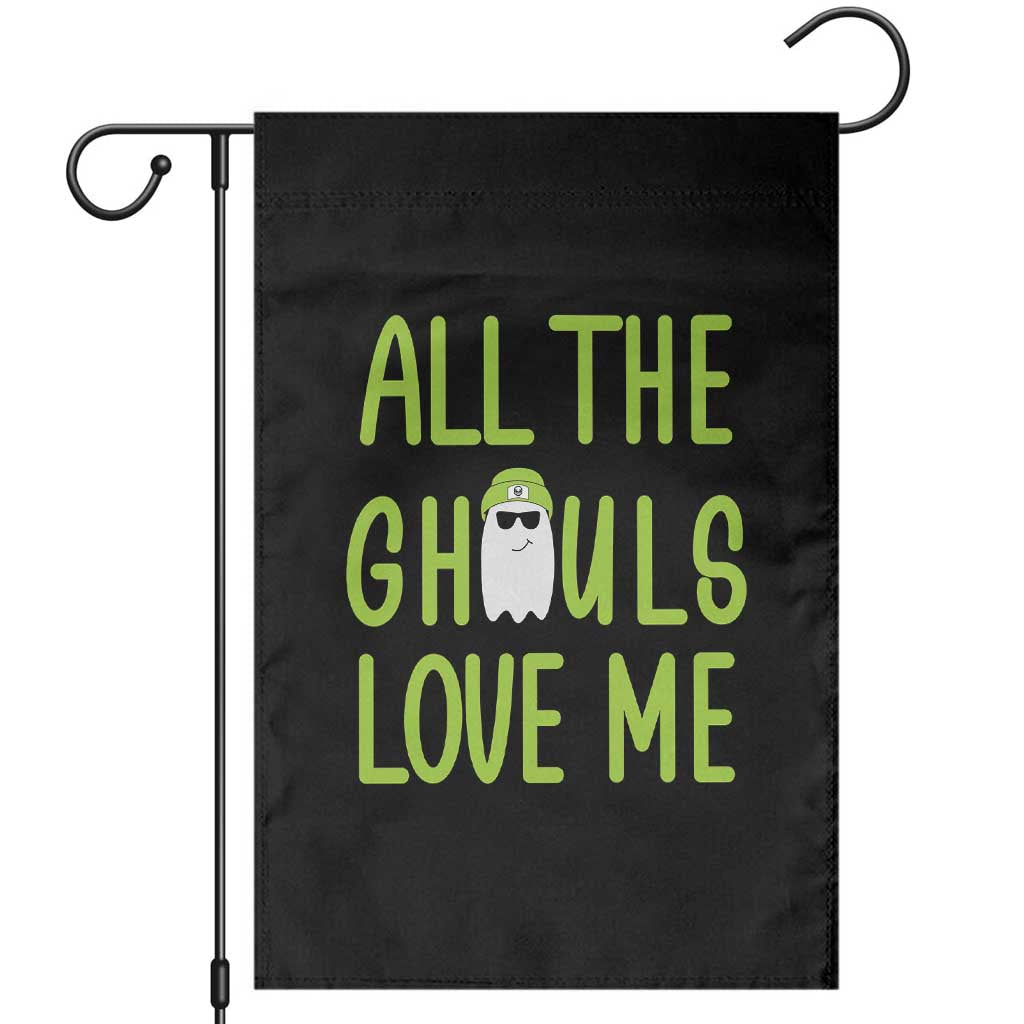 Halloween Boo Ghost Cute Costume Garden Flag Funny All The Ghouls Love Me Shirt Boys Toddler Girls Kids Youth - Wonder Print Shop