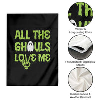 Halloween Skeleton Boo Ghost Cute Costume Garden Flag Funny All The Ghouls Love Me Shirt Boys Toddler Girls Kids Youth - Wonder Print Shop
