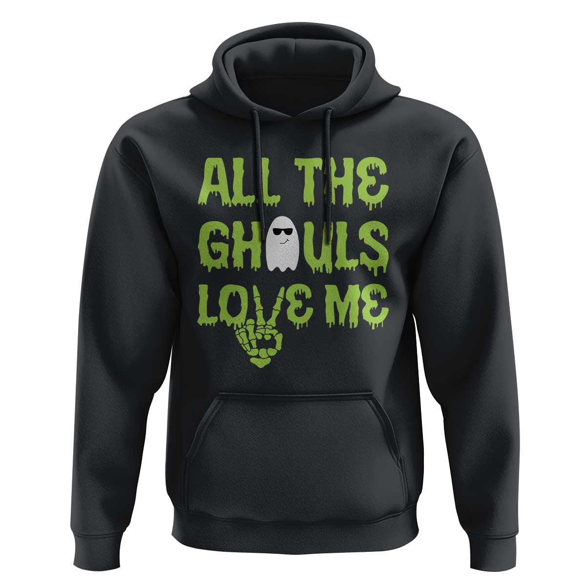 Halloween Skeleton Boo Ghost Cute Costume Hoodie Funny All The Ghouls Love Me Shirt Boys Toddler Girls Kids Youth