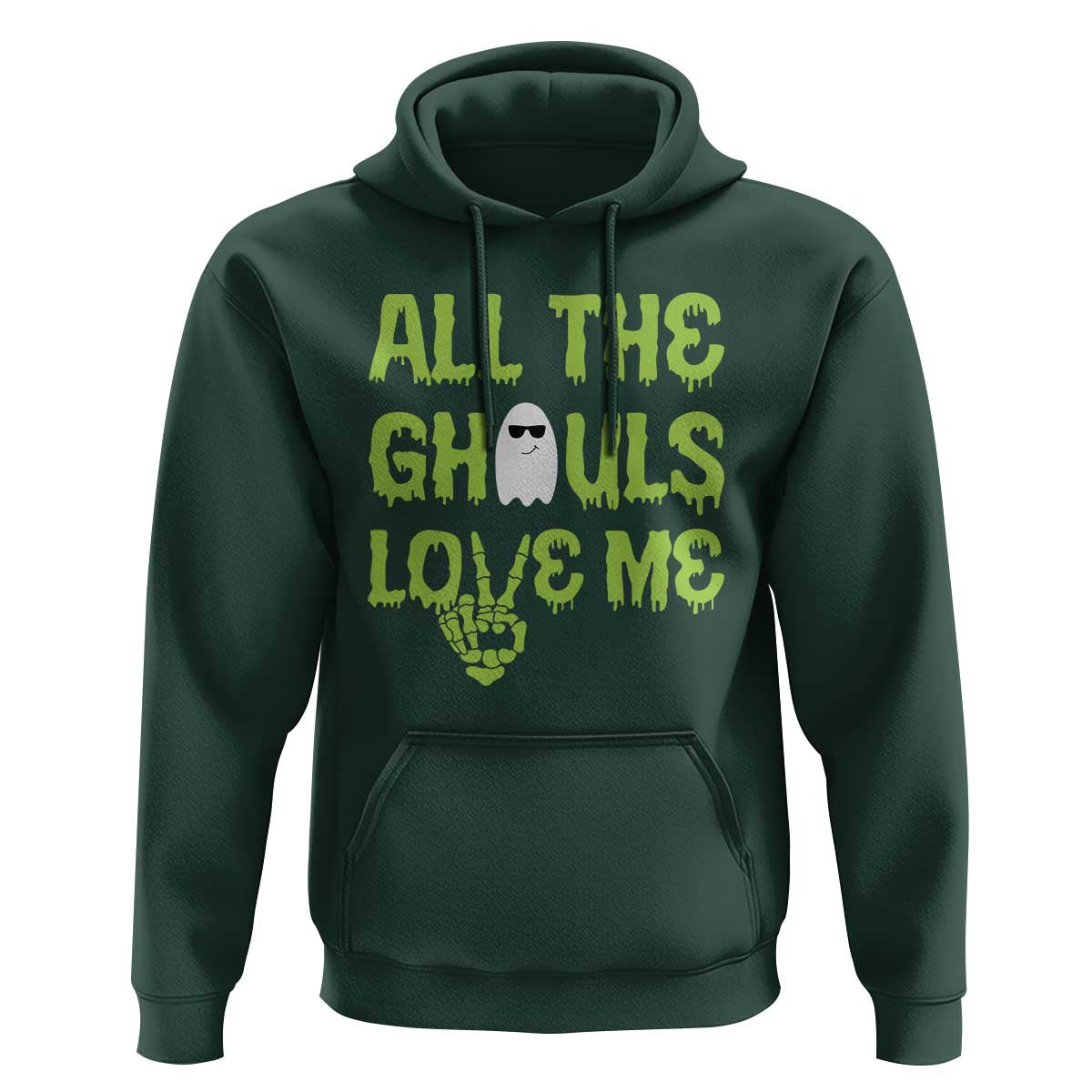 Halloween Skeleton Boo Ghost Cute Costume Hoodie Funny All The Ghouls Love Me Shirt Boys Toddler Girls Kids Youth