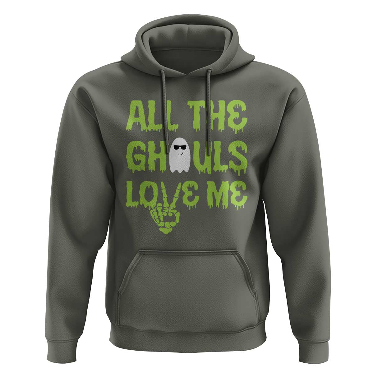 Halloween Skeleton Boo Ghost Cute Costume Hoodie Funny All The Ghouls Love Me Shirt Boys Toddler Girls Kids Youth