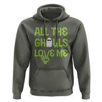 Halloween Skeleton Boo Ghost Cute Costume Hoodie Funny All The Ghouls Love Me Shirt Boys Toddler Girls Kids Youth