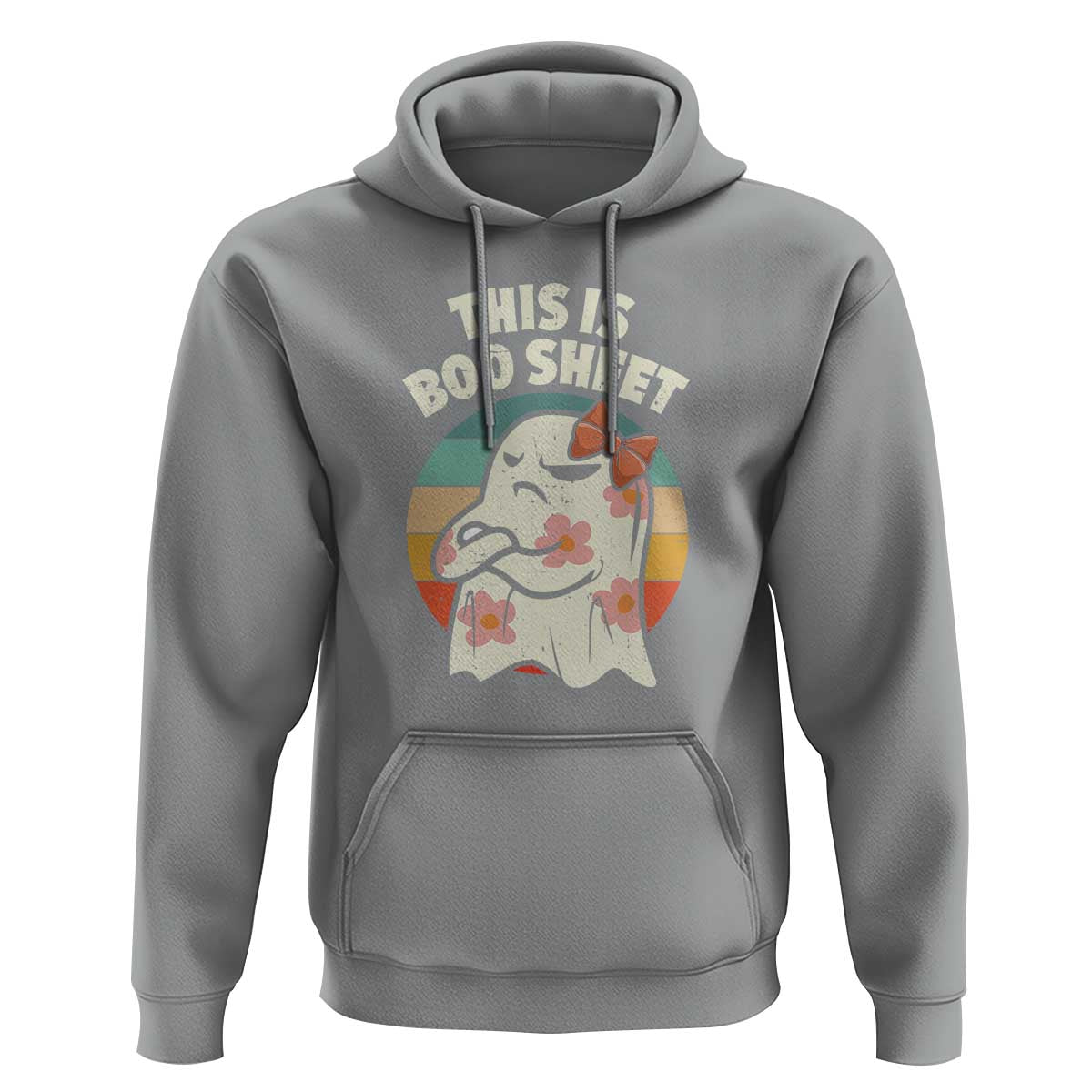 Retro Halloween Costume Women Hoodie This Is Boo Sheet Cute Spooky Ghost