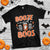 Retro Halloween Booze And Boos T Shirt Halloween Costume Ghost Spooky Season - Wonder Print Shop