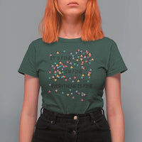 Funny Christmas T Shirt For Women It's Fine I'm Fine Everything Is Fine Xmas Lights - Wonder Print Shop