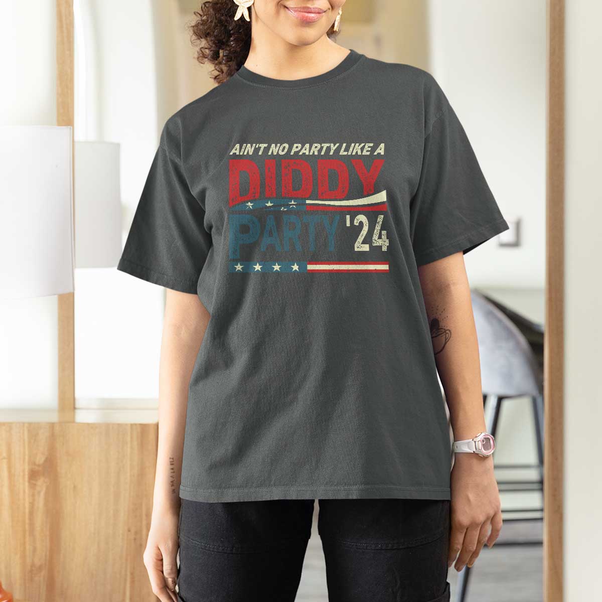 Aint No Party Like A Diddy Party T Shirt For Women - Wonder Print Shop