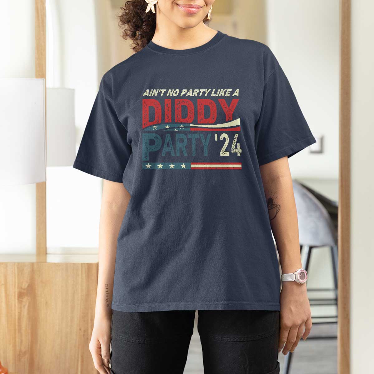 Aint No Party Like A Diddy Party T Shirt For Women - Wonder Print Shop