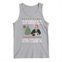 Funny Office Christmas Tank Top Party Well Happy Birthday Jesus TV Show Ugly Xmas - Wonder Print Shop