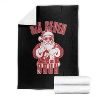 Six Seven Bruh Funny Christmas Throw Blanket Santa 67 Meme Teens Boys Kids Xmas Pajamas - Wonder Print Shop