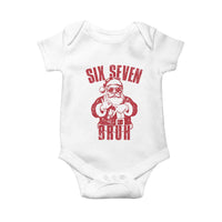 Six Seven Bruh Funny Christmas Baby Onesie Santa 67 Meme Teens Boys Kids Xmas Pajamas - Wonder Print Shop