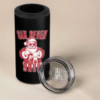 Six Seven Bruh Funny Christmas 4 in 1 Can Cooler Tumbler Santa 67 Meme Teens Boys Kids Xmas Pajamas - Wonder Print Shop