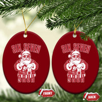 Six Seven Bruh Funny Christmas Ceramic Ornament Santa 67 Meme Teens Boys Kids Xmas Pajamas - Wonder Print Shop