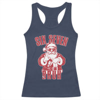 Six Seven Bruh Funny Christmas Racerback Tank Top Santa 67 Meme Teens Boys Kids Xmas Pajamas - Wonder Print Shop