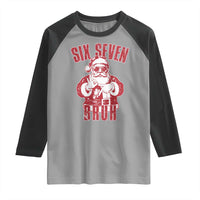 Six Seven Bruh Funny Christmas Raglan Shirt Santa 67 Meme Teens Boys Kids Xmas Pajamas - Wonder Print Shop