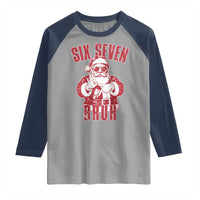 Six Seven Bruh Funny Christmas Raglan Shirt Santa 67 Meme Teens Boys Kids Xmas Pajamas - Wonder Print Shop