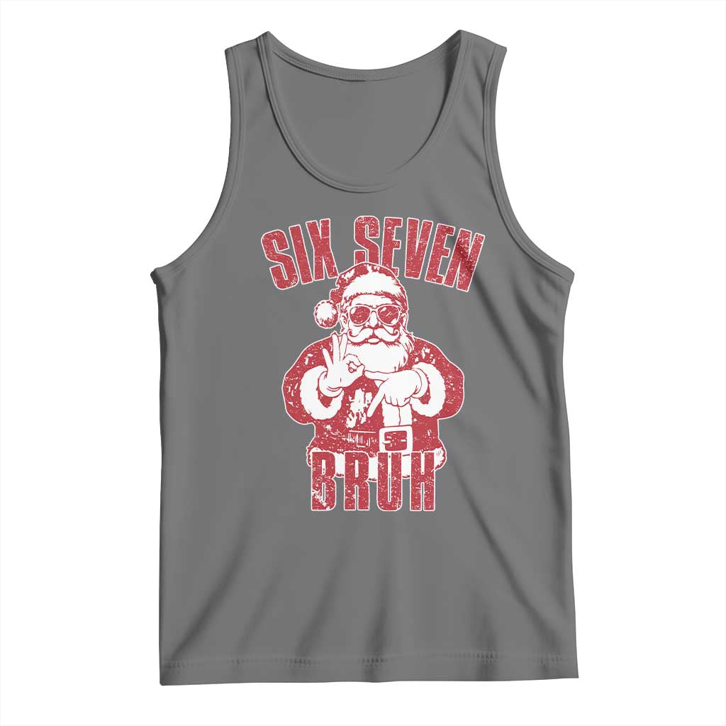 Six Seven Bruh Funny Christmas Tank Top Santa 67 Meme Teens Boys Kids Xmas Pajamas - Wonder Print Shop