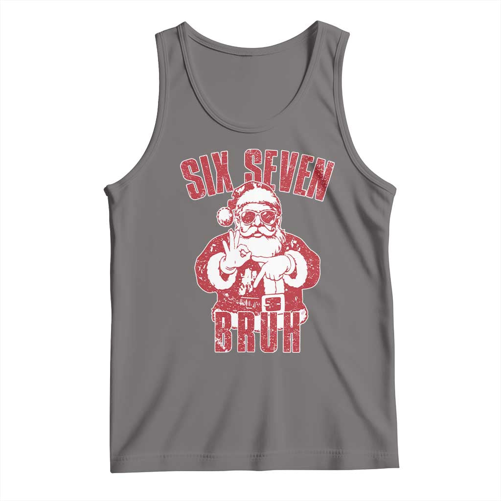 Six Seven Bruh Funny Christmas Tank Top Santa 67 Meme Teens Boys Kids Xmas Pajamas - Wonder Print Shop