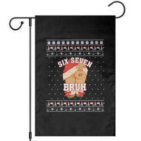 Funny Six Seven 6 7 Meme Ugly Christmas Garden Flag Santa 67 Meme Xmas Pajamas - Wonder Print Shop