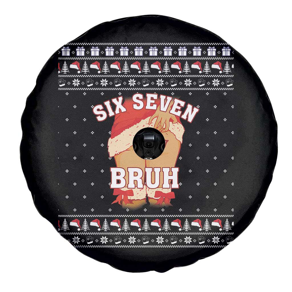 Funny Six Seven 6 7 Meme Ugly Christmas Spare Tire Cover Santa 67 Meme Xmas Pajamas - Wonder Print Shop