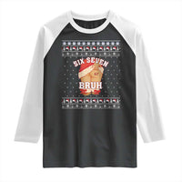 Funny Six Seven 6 7 Meme Ugly Christmas Raglan Shirt Santa 67 Meme Xmas Pajamas - Wonder Print Shop