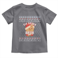 Funny Six Seven 6 7 Meme Ugly Christmas Toddler T Shirt Santa 67 Meme Xmas Pajamas - Wonder Print Shop