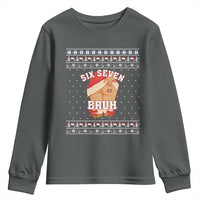 Funny Six Seven 6 7 Meme Ugly Christmas Youth Sweatshirt Santa 67 Meme Xmas Pajamas - Wonder Print Shop